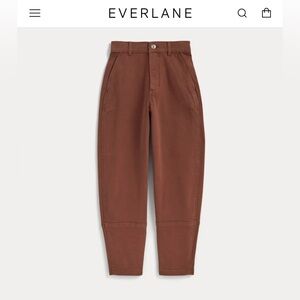 Everlane cropped utility barrel pant